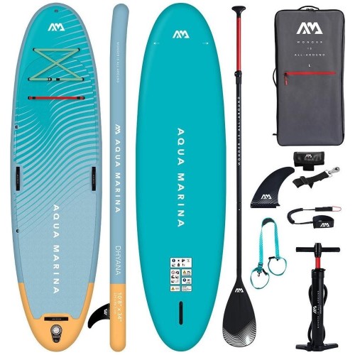 Σανίδα SUP Aqua Marina Dhyana Yoga Φουσκωτή 3.36m Τιρκουάζ